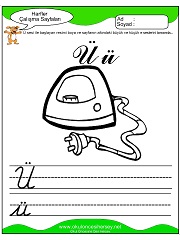 Ü Sesi Çalışma Sayfaları